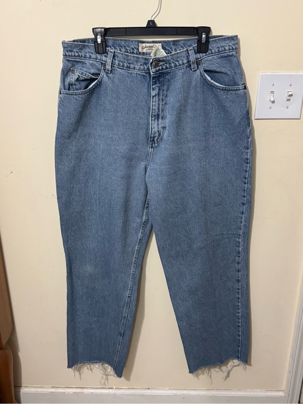 St. John's Bay Light Blue Cropped Straight Jeans
